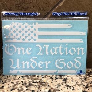 One Nation Under God Flag Decal